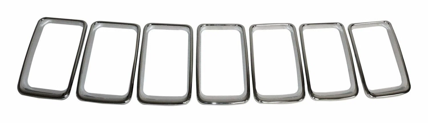 Crown Polished Chrome Grille Insert Set for 2014-2016 Jeep WK Grand Cherokee - 68227779AA